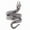 银色, variant on Gothic Snake Rings for Men Women, Stainless Steel Serpent Finger Wrap Ring Halloween Christmas Costumes Jewelry Gifts for Son Brother
