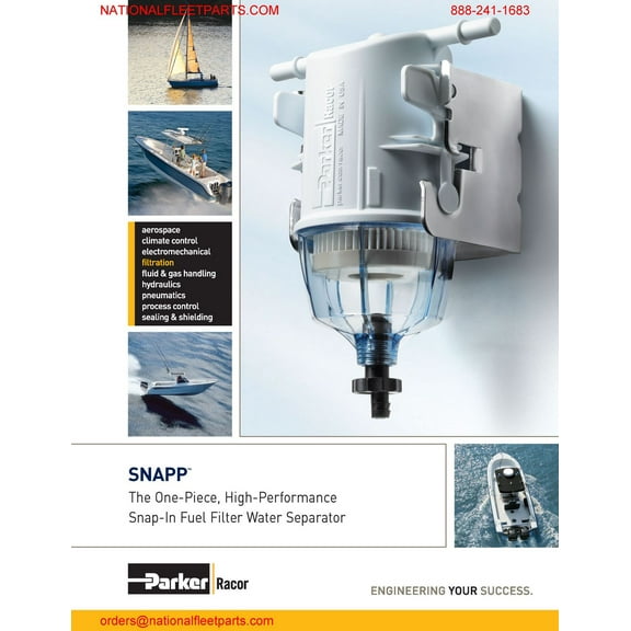 [R23107-10]Racor SNAPP- DISPOSABLE PLASTIC FLT.