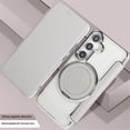 thumbnail image 3 of For Samsung Galaxy S25 5G / S24 5G Wallet Cell Cover, RFID Blocking, PU Leather,Compatible With MagSafe , With Flip Card Holder, Ultra Thin Electroplated Rotating Bracket Magneti Protective Cover, 3 of 6