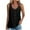 Black, variant on pstuiky Women Tank Tops, Women Solid Color Hollow Button Round Neck Casual Tank Top Stylish Summer Fashion Sleeveless Shirt for Women Lightweight and Comfortable Army Green L