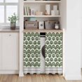 thumbnail image 6 of Sage Green Pine Leaves Tier Curtains 54 Inch Length, Abstract Geometric Gray Plaid Cafe Short Curtains for Bathroom Over Sink, Small Kitchen Curtain Light Filtering Tiered Drapes 2 Panels 27.5"Wx54"L, 6 of 8
