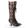 thumbnail image 1 of Hades Shoes H-Dome 2 inch Lace-up Retro Knee Boot Brown / 8, 1 of 2