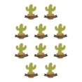 thumbnail image 2 of Sonducket Broche de dibujos animados de Cactus verde en maceta con forma de hoja de planta, joyería esmaltada, alfileres de solapa, para ropa, XZ3281 10Conjunto, 2 of 6