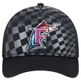 thumbnail image 2 of Men's New Era Black Florida Marlins Cooperstown Collection Gradient 9FORTY A-Frame M-Crown Trucker Adjustable Hat, 2 of 6