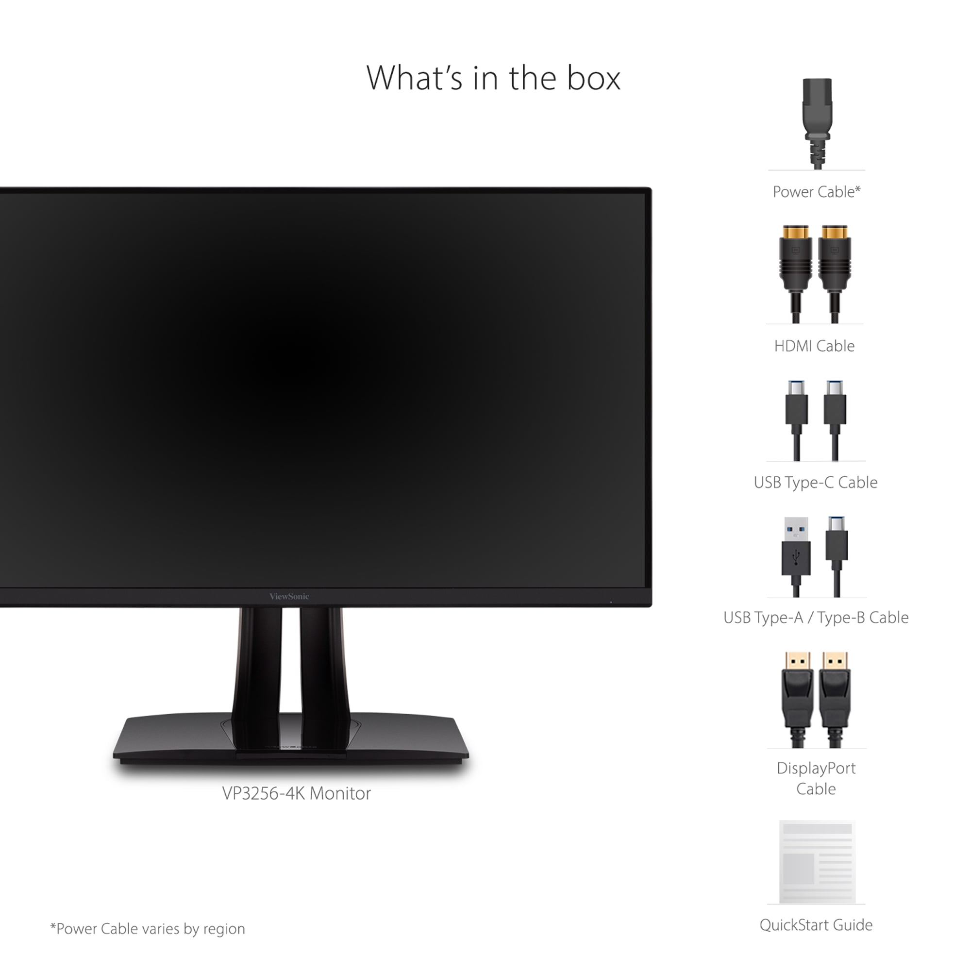 ViewSonic VP3256-4K 32" 4K Graphic Design Monitor with USB-C
