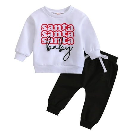 

Toddler Girl Outfits Long Sleeve Print Shirt Tops and Pants 2Pcs Fall and Winter Boy Clothes
