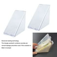thumbnail image 3 of Caja De Cuña Para Sándwich, Contenedor Para Sándwich, ABS De Grado Alimenticio, Transparente, A Prueba De Fugas, 2 Piezas, Apto Para Lavavajillas, Reutilizable Para Acampar, 3 of 7