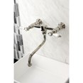 thumbnail image 2 of Kingston Brass KS1216BPL Bel-Air Double-Handle Wall Mount Bathroom Faucet, Polished Nickel, 2 of 8