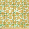 thumbnail image 2 of Ambesonne Fruits Fabric by the Yard Microfiber, Soft Pattern of Summer Pears, 5 Yards, Pale Orange and Lime Green, 2 of 2