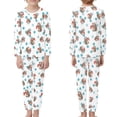 thumbnail image 2 of Renewold Comfy Pajamas Set for 3-4 Years Old Kids Mushroom Sloth Sleepwear Sweatshirt Sweatpants 2 Pieces Loose Fit Daily Wear Pjs Nightwear Lounge Wear, 2 of 5