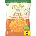 thumbnail image 1 of Annie's Organic Cheddar Cheesy Smiles, Baked Corn Puffs, Gluten Free, 4 oz, 1 of 5