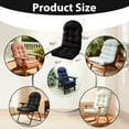 thumbnail image 2 of Tappio Rocking Chair Cushions Set of 2, High-Density Sponge Thicken Indoor/Outdoor Chair Cushions, Tufted Seat Pads with Elastic Webbing and Non-Slip Bottom for Indoor/Outoor Furniture, Black, 2 of 6