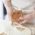 thumbnail image 5 of Wooden Cookie Biscuit Mold, 3D Baking Mold, Embossing Craft Decorating Baking Tool, Suitable for Valentine's Day Thanksgiving Christmas Kitchen DIY, 5 of 7