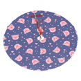 thumbnail image 2 of Christmas Tree Skirt, Pink Love Cute Pig Soft Plush Christmas Tree Decorations Indoor, Tree Skirts Mat for New Year Halloween Holiday Christmas Party Decor 48", 2 of 6