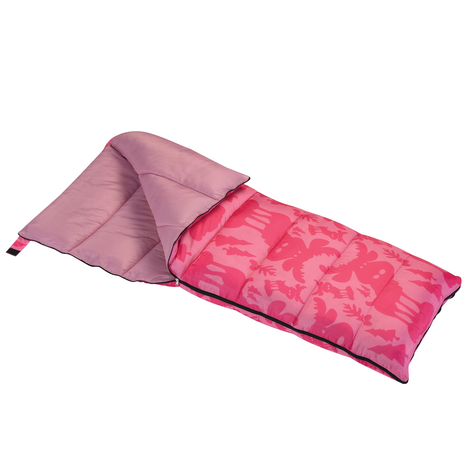 Wenzel Moose 40-50 Degree Youth Sleeping Bag - Pink