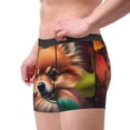 thumbnail image 2 of Xecao Colorful Leaf Chihuahua Print Men's Underwear Boxer Briefs Pack - Your ComfortSoft, Moisture-Wicking, and Breathable Choice for Men's Underwear-X-Large, 2 of 5