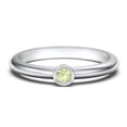 thumbnail image 1 of Classic Bezel Set Birthstone Ring - Peridot (August), 1 of 4