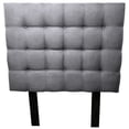 thumbnail image 2 of Cabecera Abotonada Queen El Bazar Store Roma Lino Gris Plata Moderna, 2 of 4
