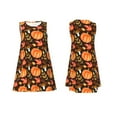 thumbnail image 7 of Fuzoiu Autumn Pumpkin Print Women's Sleeveless Dress,Summer Dresses for Women,Casual Sundresses,Beach Sleeveless T-shirt Swing Dress with Pockets, 7 of 7