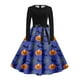 thumbnail image 3 of Vestidos de Verano Para Mujer, Vestido Camisero Con Estampado de Halloween | Estilo Retro de Manga Larga Para La Moda de Otoño de Mujer, 3 of 3