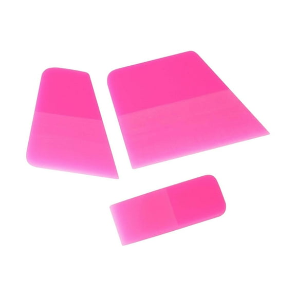 Kuntesetty 3Pcs Generic Rubber Squeegee Wallpaper Wrapping Tools Window Tinting Scraper for