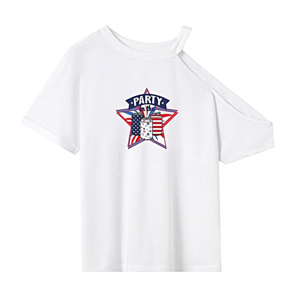 Camiseta para Mujer Verano Simple Ajuste Regular Camisa de Cuello Redondo para Mujer para Desplazamientos SG
