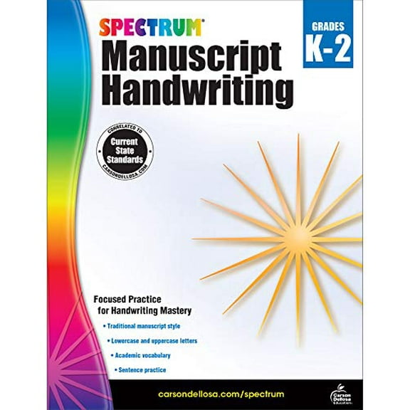 Pre-Owned Spectrum Manuscript Handwriting, Grades K - 2