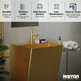 thumbnail image 4 of Karran Usa CCP500G Cinox 19-3/4" Rectangular Stainless Steel Pedestal Bathroom Sink - Gold, 4 of 7