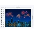 thumbnail image 2 of ABPHOTO 7x5ft Photography Backdrop Merry Christmas Fancy Fireworks Modern Building Wedding Party Event Celebrate Decoration Xmas Backdrops Seamless Kids Girl Adults Happy New Year, 2 of 3