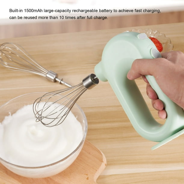 H D01 Electric Egg Beater Rechargeable Handheld Mixer Portable