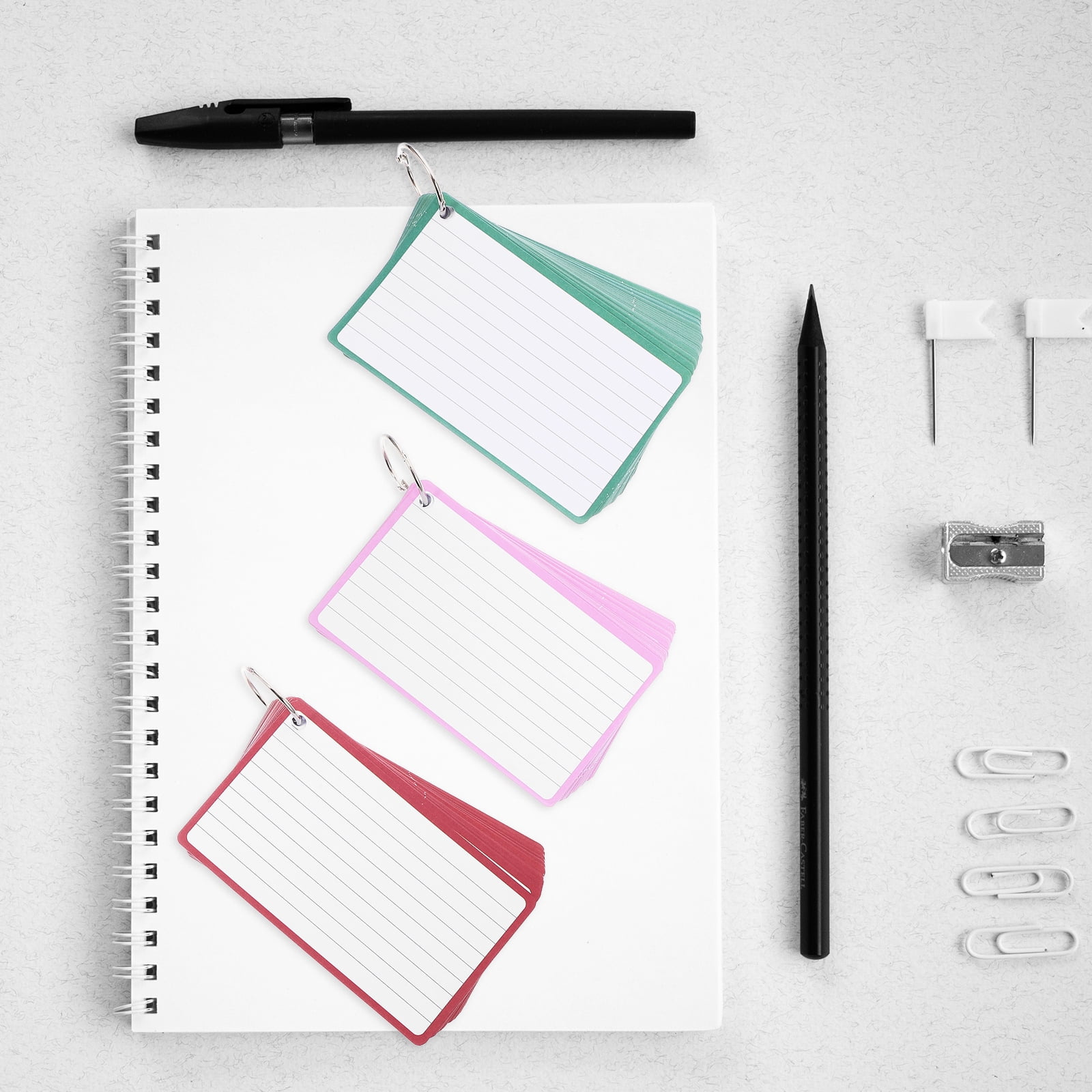 Masteelf  6 Books Flash Cards for Studying Mini Index Note Pad Notepad