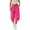 Hot Pink, variant on Womens Hiking Capri Pants Lightweight Quick Dry Casual Fall Adjustable Drawstring Elastic Waist Baggy Ruched Hem Cropped Trousers with Pockets
