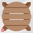 thumbnail image 4 of Costaelm Paradise 29" HDPE Round Outdoor Patio Bar Stool, Teak, 4 of 8
