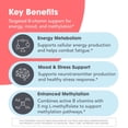 thumbnail image 4 of MethylPro B Complex + L-Methylfolate 5 mg - Bioavailable Methylated Vitamin Blend - Supports Energy and Stress - Vegetarian & Hypoallergenic - 30 Servings - 30 Capsules, 4 of 8