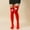Red, variant on Yoodem Women's Over-the-knee Socks Valentines Day Loungewear Love Heart Thigh Length Tight Socks for Women, Thigh High Stockings Black One Size