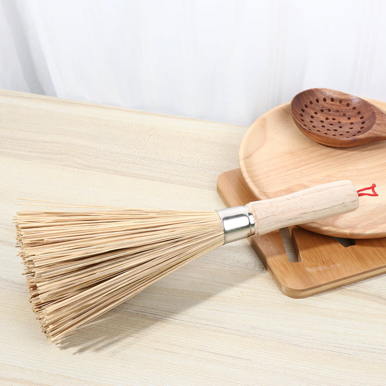 Bamboo Wok Whisk Brush, Bamboo Cleaning Brush, Bamboo Cleaning Tool
