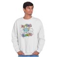thumbnail image 4 of Vintage Feeling Smurfy Rainbow Women Crewneck Sweatshirt Brisco Brands M, 4 of 5