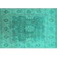 thumbnail image 1 of Ahgly Company Indoor Rectangle Oriental Turquoise Blue Industrial Area Rugs, 8' x 10', 1 of 4