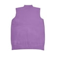 thumbnail image 6 of Zengying Sweaters for Women Sleeveless Mock Neck Tops for Women Sweater Knit Turtleneck Soft Basic Vest Tank Lightweight Turtleneck Sweater Women Purple, 6 of 8