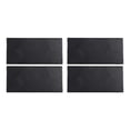 thumbnail image 3 of Sushi Dishes For Diners Black 4Pcs Rectangle Plates Easy to Clean Elegant and Simple Design, 3 of 4