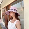 thumbnail image 4 of CoCopeanut Topi Pelindung Matahari Topi Pantai Santai Lebar Wanita Katun Dapat Dilipat Topi Matahari Perempuan Wanita Mode Musim Panas Baru Grosir, 4 of 6