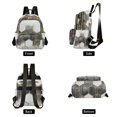 thumbnail image 4 of FORMRS Mini Backpack Purse for Women Travel Daypack Casual Shoulder Bag, Gray Hexagons, 4 of 7