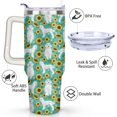 thumbnail image 3 of 40 Oz Dachshund Tumbler with Handle and Straw, Dog Travel Mug Water Bottle, Stainless Steel Insulated Cup with Lid and Straw, Birthday Christmas Gifts, 3 of 7