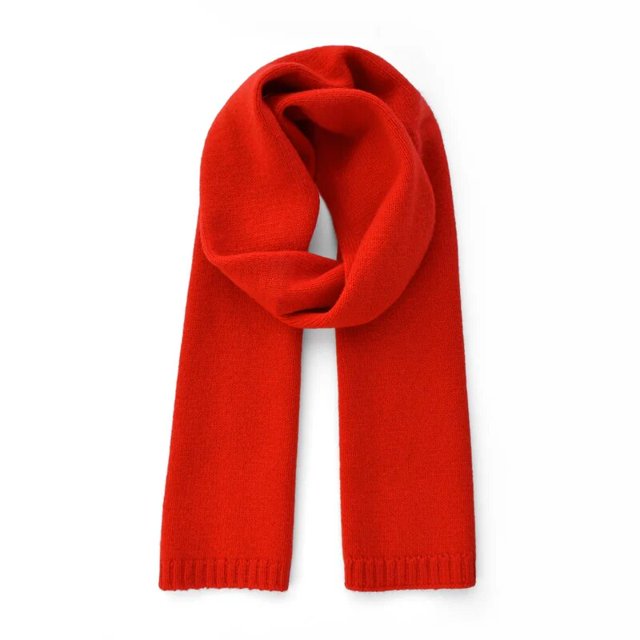 Solid Pure Cashmere Scarf Women's Winter Warm Knitted Wool Scarves Adults Kids New Year Luxury Christmas Gifts