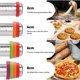 thumbnail image 3 of Rodillo con anillos de espesor Rodillo de amasar de acero inoxidable liso para hornear fondant Pizza Pie Pastelería Pasta Masa Galletas (Rodillo con anillos de espesor de color), 3 of 5