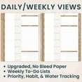 thumbnail image 6 of bloom daily planners Undated Ultimate Planner & Calendar, Monthly & Weekly, 9" x 11", Interchangeable Cover, Stickers Included, 6 of 23