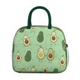 thumbnail image 2 of Reusable Avocado Lnsulated Lunch Bag for Women & Men-Leakproof Water-Resistant Cooler Tote,Large Capacity(10.6x8.7x6.3in)for Work,Office,Travel,Picnic,Beach., 2 of 7
