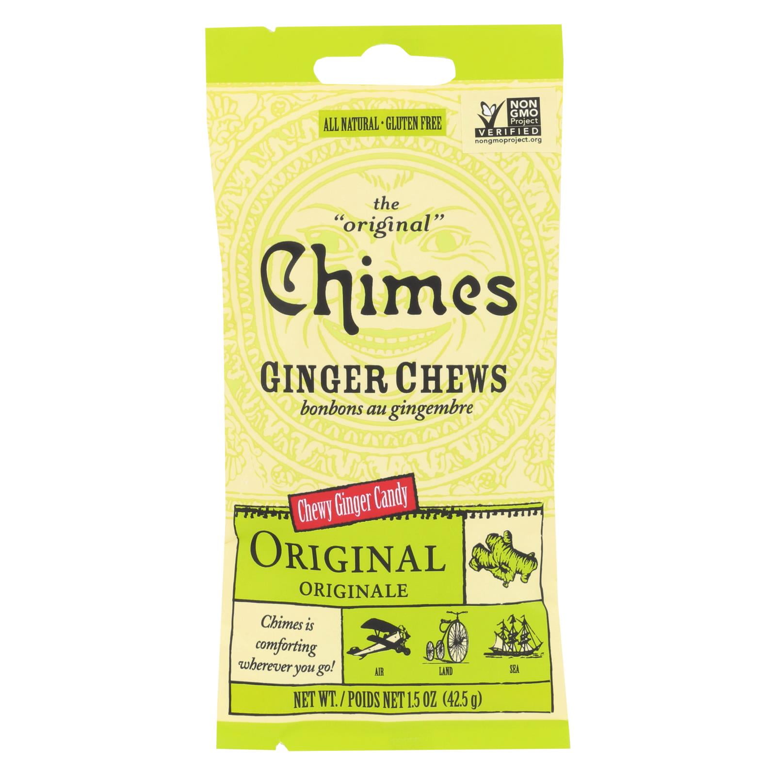 Chimes Ginger Chews Original Refreshing Ginger 1.5 oz Case of