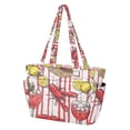 thumbnail image 2 of FORMRS Tote Bag for Women Quilted Large Capacity Travel Work Carry On Shoulder Handbag, Red Lobster, 2 of 7