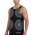 thumbnail image 2 of Rateoe Mandala Pattern Sleeveless Gym Shirt Muscle Tee Breathable Workout Shirt Slim-Fit Tank Quick Dry Fit Muscle Tank Top Bodybuilding Sleeveless T Shirt-Large, 2 of 7